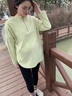 煦依舍孕婦套裝春秋裝2026新款連帽綠色百搭衛衣寬松時(shí)尚洋氣上衣兩件套 綠色衛衣+黑色褲(套裝) 2XL 曬單實(shí)拍圖