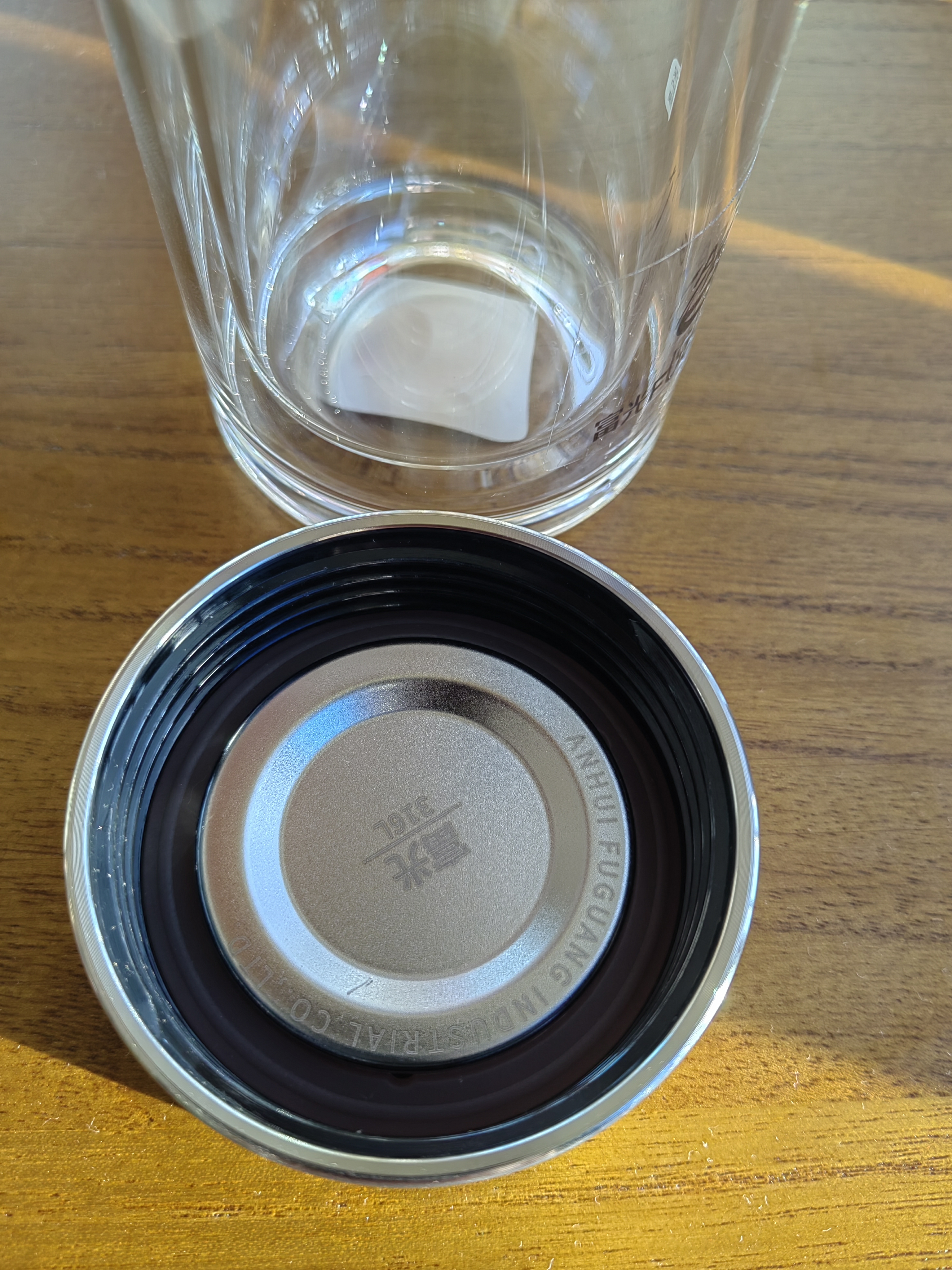 富光抗菌玻璃杯雙層高硼硅泡茶杯子茶水分離杯高檔車載水杯男京東限定 曬單實拍圖