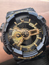 卡西歐（CASIO） G-SHOCK 卡西歐黑金運動男士手表石英電子表【七夕禮物】 GA-110GB-1APR-自動LED照明 曬單實拍圖