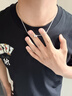 奧斯坦汀S925銀項鏈男士高級感吊墜潮流七夕情人節禮物生日送男生友老公 s925銀羅網吊墜-品牌原裝禮盒【京速達】 單條鈦鋼鏈條長約50cm 曬單實拍圖