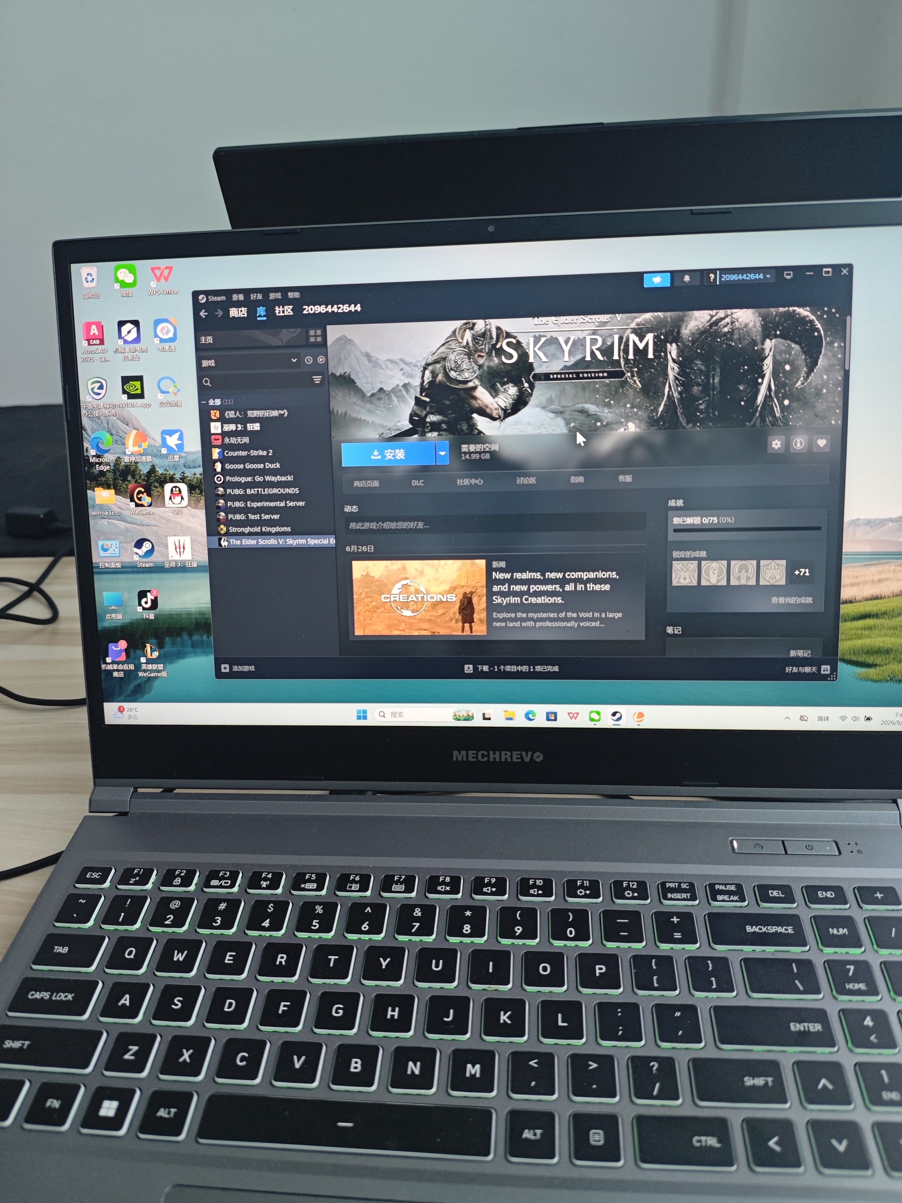 STEAMSTEAM正版游戲 Steam入庫 全DLC 國區全球區 CDK激活 PC電腦游戲 上古卷軸5天際特別版 豪華版(游戲本體+全DLC+包更新) 曬單實拍圖