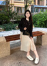 Cmxvz Kabot涼鞋女士2025新款夏季休閑百搭涼拖鞋兩穿包頭拖外穿厚底洞洞鞋 米色 37 曬單實拍圖