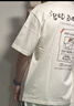 太平鳥男裝 滑板小狗聯名潮流短袖T恤26夏新款圓領半袖時尚體恤衫N 黑色 第一批 L 曬單實拍圖