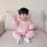 G.duck小黃鴨童裝新生兒衣服春秋季嬰兒沖鋒衣防風保暖連體衣寶寶外出服 圖片色 66cm 尺碼3-6個月(建議10-13斤) 曬單實拍圖