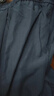 Wassup Sohot天絲亞麻褲男款夏季薄款休閑長褲男士闊腿冰絲褲子 黑色 XL 曬單實拍圖
