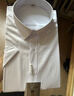 羅蒙（ROMON）白襯衫男士商務職業長袖抗皺免燙彈力正裝襯衣男白色短袖43 曬單實拍圖