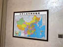 月上梢中國地圖世界地形圖2026新版掛墻帶框辦公室地理圖掛畫掛圖裝飾畫 中國地圖（2026新版） 100*70cm（默認(rèn)紅木色框，其他顏色聯(lián)系客服） 曬單實拍圖