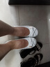 卡帝樂(lè )鱷魚(yú)（CARTELO）護士鞋白色坡跟淺口真皮牛筋底女士美容鞋中跟媽媽單鞋休閑鞋 白色 33 曬單實(shí)拍圖