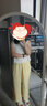 MUJI 女式 漢麻水洗寬版褲女裝褲子女款女士長(zhǎng)褲休閑褲闊腿褲26年春夏 黃色 XL （165/74A） 曬單實(shí)拍圖