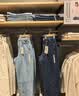 MUJI 女式 木棉混 牛仔 繭形褲 女款彎刀褲 褲子女裝26年春季 BE20TA6 藏青色 L (165/70A) 曬單實拍圖