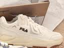 斐樂（FILA）海芋鞋官方男鞋COMP板鞋2026秋季新款休閑鞋通勤運動鞋 白棉花糖/亮灰-MM 41 曬單實拍圖