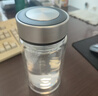 京東京造 茶杯 雙層玻璃茶水分離泡茶咖啡杯子帶把手大容量500ml 曬單實拍圖
