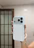 歪果殼ins奶油白高顏值適用蘋果17promax手機殼新款iPhone16ProMax全包拍照按鍵15pro創意可DIY 14防摔 淺藍色果凍色 iPhone17ProMax 曬單實拍圖