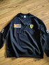 2022法拉利車(chē)隊衣服圓領(lǐng)衛衣f1賽車(chē)服車(chē)迷愛(ài)好者秋冬加絨加厚定制 黑色-薄款 175/XL 曬單實(shí)拍圖