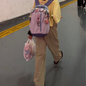 蕉下（beneunder）休閑褲夏季戶外運動女顯瘦薄款速干錐形戶外褲DS246 煦霧藍 L 曬單實拍圖
