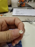 央創(chuàng)時(shí)尚純銀耳釘女足銀999耳飾七夕情人節(jié)禮物送女友2026新款生日禮物 曬單實(shí)拍圖