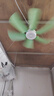 駱駝（CAMEL）電風扇家用小吊扇小型迷你靜音制冷柔風扇宿舍學生蚊帳床上大風力 六葉吊扇(綠色) 標配+3米延長線 曬單實拍圖