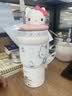 三麗鷗（SANRIO）HelloKitty公仔冰霸保溫鎖冷杯316不銹鋼帶吸管女七夕禮物700ml 曬單實拍圖