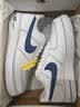 耐克NIKE七夕男空軍一號AF1 運動鞋HQ2037-100白藍43 曬單實拍圖