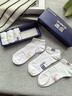 羅蒙（ROMON）100%純棉襪子夏季男短襪10A抗菌吸汗防臭運動艾草精油休閑襪6雙裝 曬單實拍圖