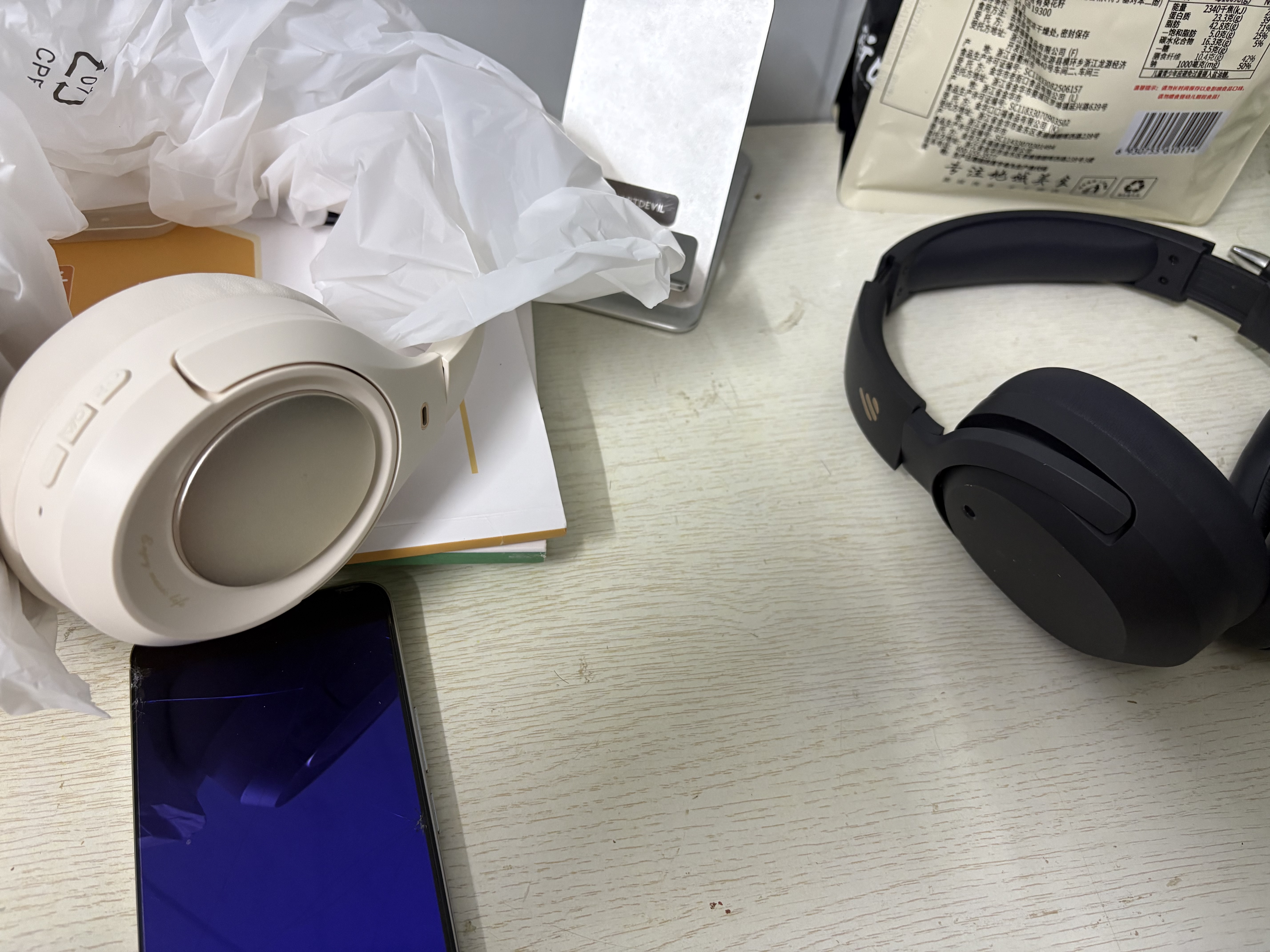 漫步者（EDIFIER）W820NB三金標版 頭戴式主動降噪藍牙耳機 手機電腦筆記本耳機 83小時續航 午夜灰 七夕情人節禮物 曬單實拍圖
