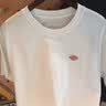 Dickies100%全棉男士純棉短袖夏季運動polo衣打底衫百搭透氣大碼寬松睡衣 白色 100%全棉 XL 適合體重125-140斤 曬單實拍圖