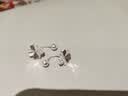 芯奢999純銀針四葉草耳釘女士養耳洞耳環螺絲耳墜免摘久不過敏禮物 四葉草耳釘【1對】 曬單實拍圖