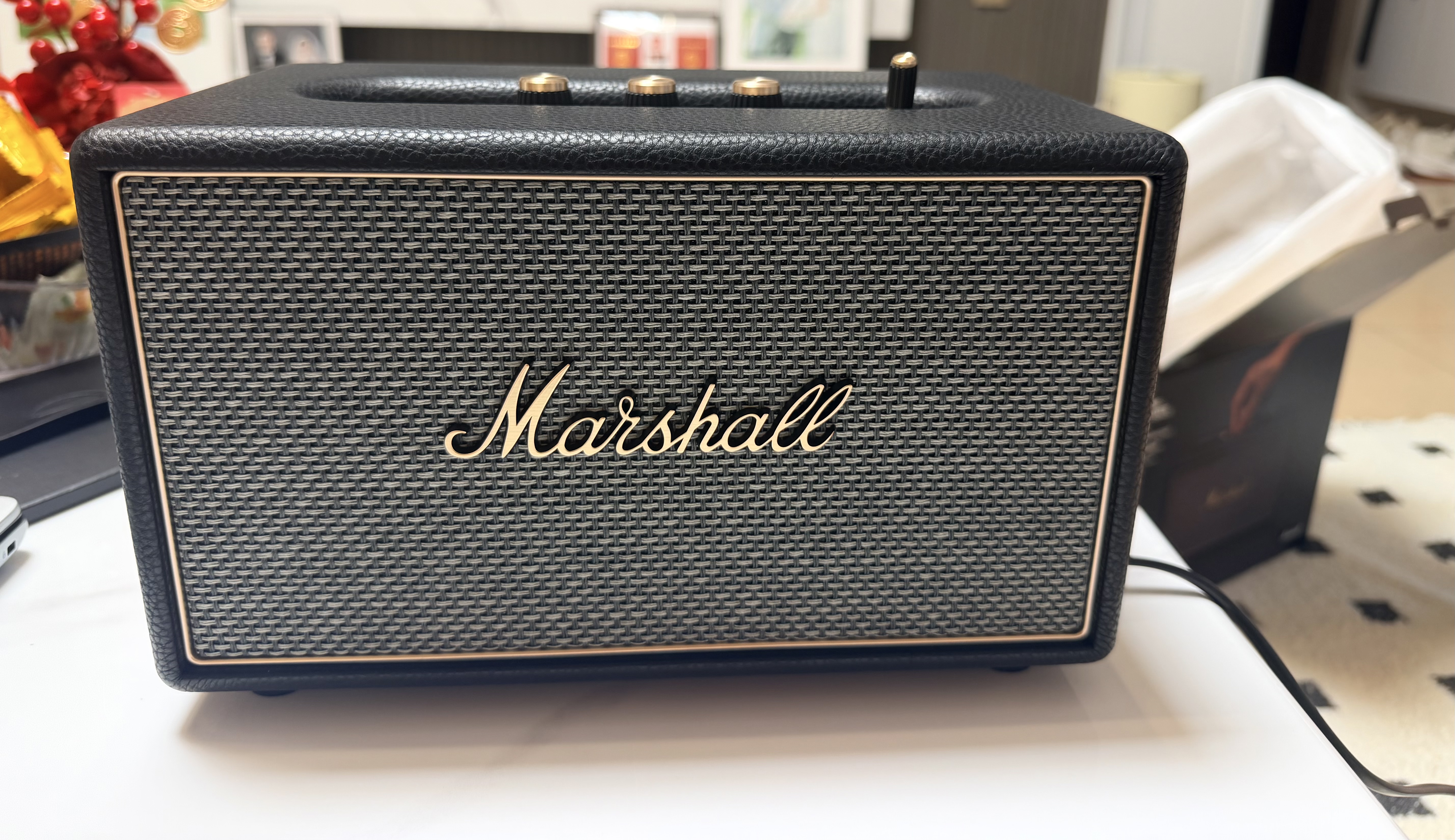 Marshall（馬歇爾）ACTON IV 藍牙音箱4代2026新品無線家用室內重低音七夕生日畢業禮物桌面電腦音響 黑色 曬單實拍圖