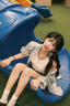 南木熊襯衫女2026夏季薄款防曬衫藍白格子寬松休閑設計感上衣襯衣外套 淺藍格子襯衣 M 【90-110斤】 曬單實拍圖
