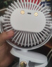 卡培登USB小風扇/電風扇/小電扇 便攜迷你手持夾子充電小風扇 辦公室宿舍桌面戶外6英寸 白色 曬單實拍圖