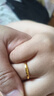 周大生黃金戒指實心情侶對戒活口可調(diào)節(jié)七夕禮物送女友 女戒2.44g 曬單實拍圖