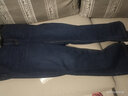 潮酷胖胖熊 牛仔褲男彈力寬松直筒褲 秋冬季常規款大碼牛仔長(cháng)褲 純黑色 42(3尺2) 曬單實(shí)拍圖