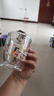 可愛卡通玻璃杯大容量水杯2025新款女杯子辦公室家用牛奶杯奶茶杯 蛋糕小熊玻璃杯 420ml 1只 曬單實拍圖