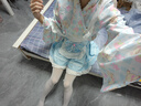偽娘Lolita原創設計日系和風改良女仆風連衣裙洛麗塔男娘公主洋裝 【藍色】上衣+半身裙+圍裙+腰帶蝴蝶結 M 【建議80-120斤】 曬單實拍圖
