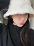 CHALL KITTY女士毛線帽子冬季加厚加絨漁夫帽保暖帽針織帽2025新款送女友老婆 米色-高端品牌禮盒裝高檔高級感 曬單實拍圖
