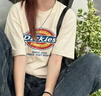 Dickies帝酷適純棉短袖t恤女2026新款女士經典款寬松顯瘦夏季體恤衫上衣C 曬單實拍圖