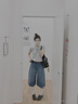 優衣庫牛仔裙褲/水洗產品女裝闊感裙褲26春夏新款488694 488694/65寶藍色 27 /160/68A 曬單實拍圖