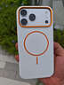 飛利浦（PHILIPS）適用iPhone17promax手機殼蘋果17pro全包防摔Magsafe磁吸超薄五金液態(tài)硅膠17簡約高級男女款保護套 白色 iPhone17pro max 曬單實拍圖