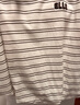 ELLE復古撞色條紋天絲短袖女2026夏季新款設計感寬松休閑花苞t恤 條紋 M 曬單實拍圖