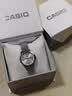 卡西歐（CASIO）情侶手表男士經典五銖鋼帶手表女士時尚精致穿搭腕表禮盒裝手表 銀色女款   五銖鋼帶 【原黑色皮帶備用】 曬單實拍圖
