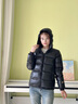 高梵黑金兒童鵝絨服4.0旗艦新款男女童短款連帽面包服羽絨服官方外套 黑色 160 曬單實(shí)拍圖