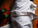 布先生男装新款秋装丝光棉长袖t恤男士商务休闲上衣T恤衫BT3769 白色 L/175 实拍图