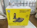 摩托羅拉（Motorola）數字無(wú)繩子母機無(wú)線(xiàn)電話(huà)機中文顯示 雙免提 辦公家用電話(huà)機 CL101C一拖一白色 曬單實(shí)拍圖