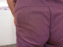 秋芙罗妈妈装夏装运动套装短袖T恤衫中老年人女装休闲奶奶衣服两件套 紫色 4XL【建议130-145斤】 实拍图