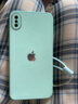 謎麟 適用蘋(píng)果X手機(jī)殼全包玻璃硅膠殼iPhoneXs手機(jī)殼防摔防滑蘋(píng)果XsMax保護(hù)殼蘋(píng)果XR保護(hù)套 蘋(píng)果XS Max【淡青色+鋼化膜+掛繩】 曬單實(shí)拍圖