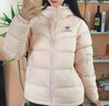 駱駝（CAMEL）戶外羽絨服男女同款情侶加厚保暖面包服 A35WR28002 白玉粉 M 曬單實拍圖