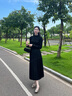 歌力思（ELLASSAY）【童瑤同款】秋季新款100%綿羊毛保暖針織衫女EWB353M00200 經(jīng)典黑 M 曬單實拍圖