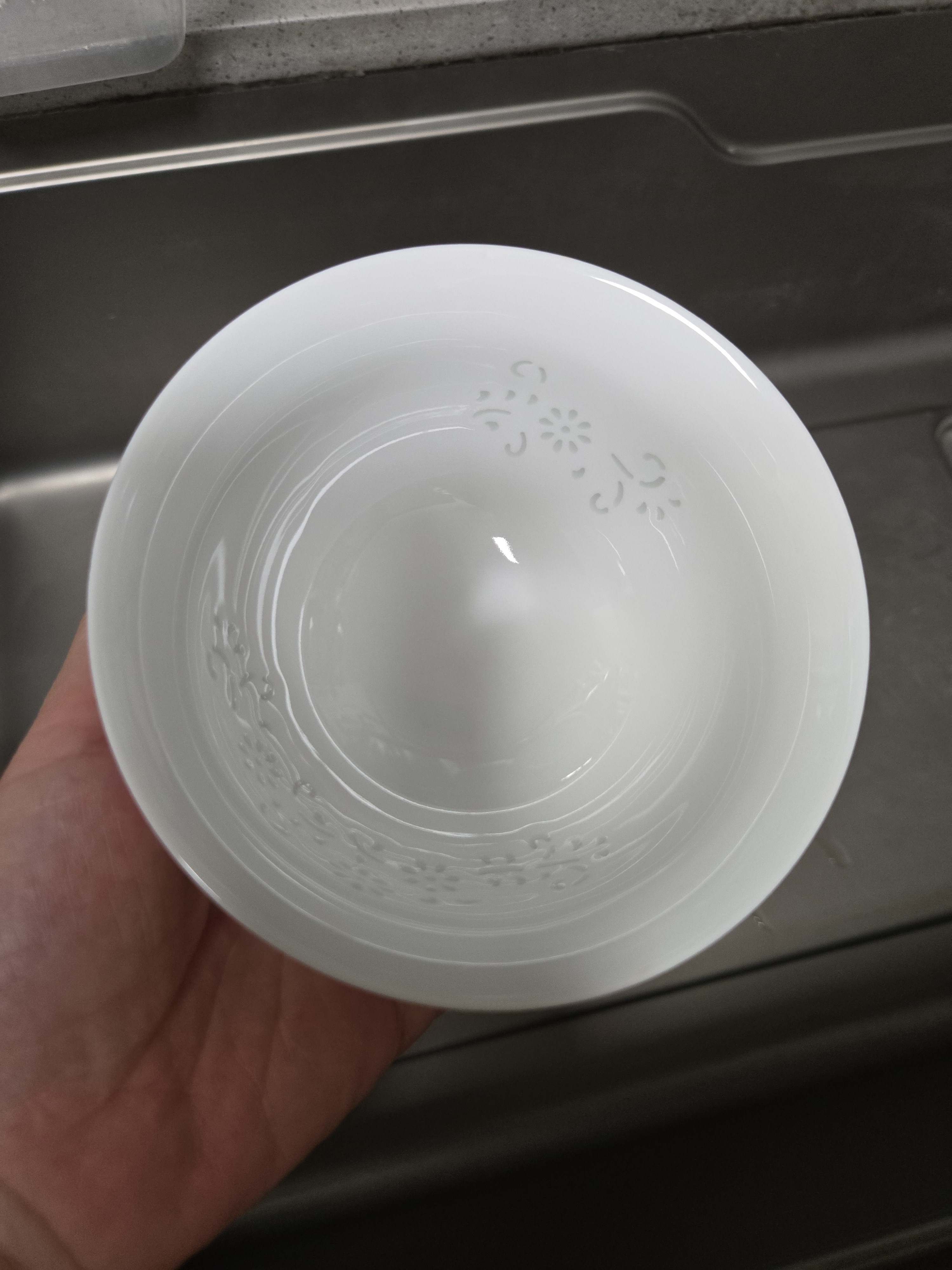 景德故事景德鎮(zhèn)玲瓏瓷飯碗家用湯碗吃飯碗陶瓷餐具碗4.5英寸米飯碗4只套裝 曬單實拍圖
