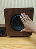 國立M8C木質超重低音炮藍牙音箱大功率家用電腦桌面音響帶時鐘可插卡U盤收音機 低音炮加藍牙音箱【深棕木色】 曬單實拍圖