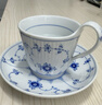 RoyalCopenhagen[七夕禮物]皇家哥本哈根平邊唐草杯手繪咖啡杯碟套裝下午茶 【京倉直發】平邊唐草-經典萬用杯碟 曬單實拍圖